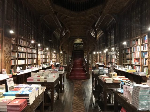 Right at the back of the store, through the glass paneled doors behind the main staircase, is where book restorers, maters of their craft, work their own kind of magic on old and rare books.