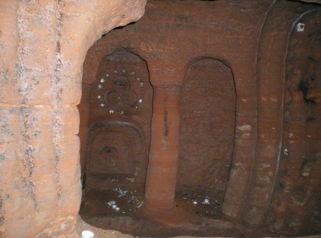 Underground in the Caynton Hall grotto. Photo by Richard Law CC BY SA 2.0