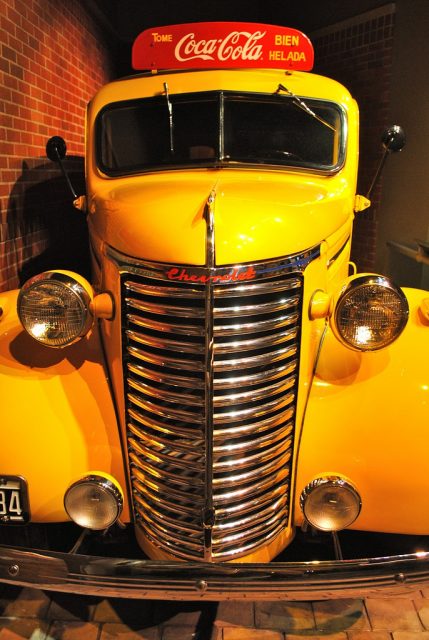 Front view of a beautiful Chevrolet. World of Coca-Cola. Photo Bob B Brown CC By 2.0