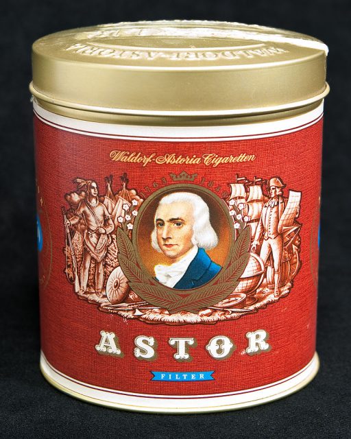 Can of Waldorf-Astoria Cigarettes. Photo by Medvedev CC BY SA 3.0