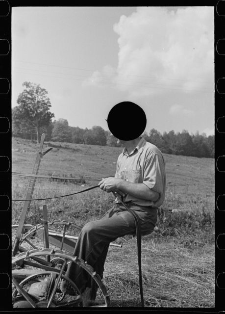 Cutting hay, Windsor County, Vermont.