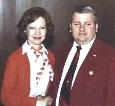 Gacy with First Lady Rosalynn Carter on May 6, 1978. Six years after the killings began and seven months before his final arrest.