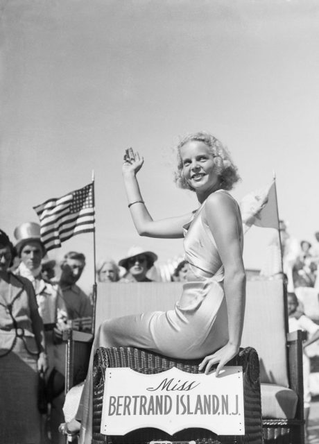 Smiling sweetly at you is 17 year old Bette Cooper, Miss Bertrand Island, N.J., after she had been selected as the ‘most beautiful girl in evening gown’ at the beauty pageant in Atlantic City. Photo by Bettmann /Getty Images