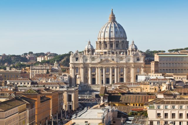 The Papal Basilica of Saint Peter in the Vatican.