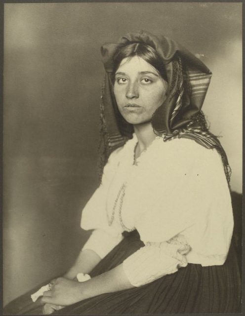 An Italian woman, c.1906.
