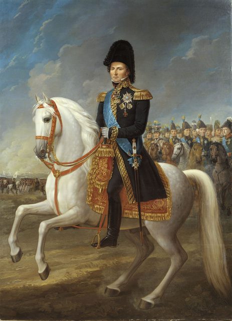 Charles John, born Jean Bernadotte, King of Sweden and Norway 1818-1844. Portrait by Fredric Westin.