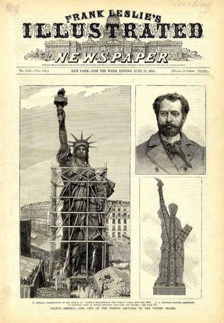 Front page of Frank Leslie’s Illustrated Newspaper, week ending June 13, 1885.