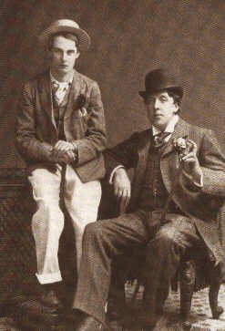 Oscar Wilde and his male lover, Lord Alfred Douglas, before the trial, in 1894.