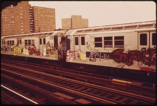 Subway train, 1973.