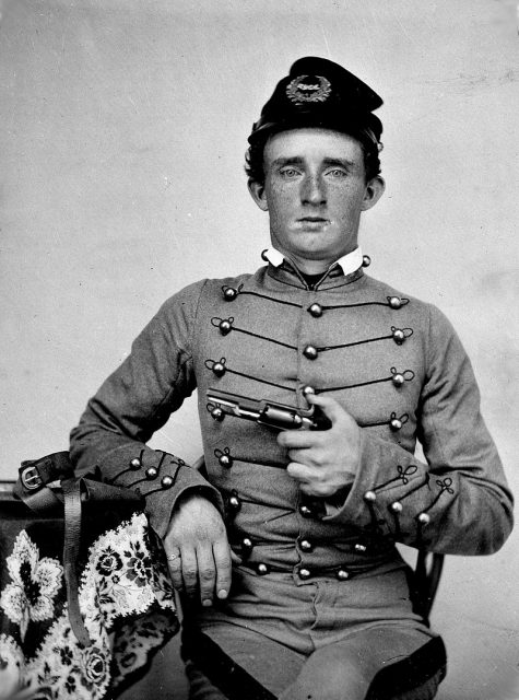 USMA Cadet George Armstrong Autie Custer, c. 1859.