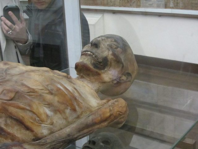 Ancient Egyptian mummy in Turin (Museo Egizio) Photo by Pava CC BY-SA 3.0