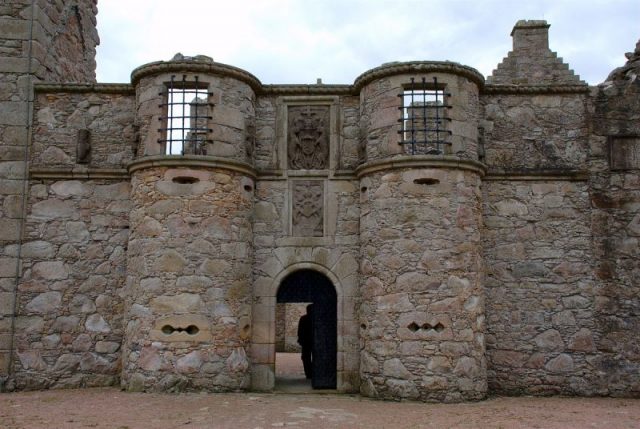 The entrances of each castle were some of the most heavily guarded points. This is the entrance of Tolquhon Castle in Scotland.