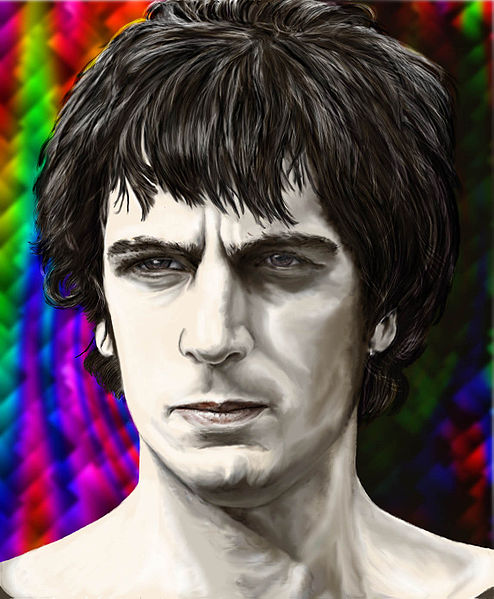 Artist impression of Syd Barret Photo by Bojars CC BY SA 3.0