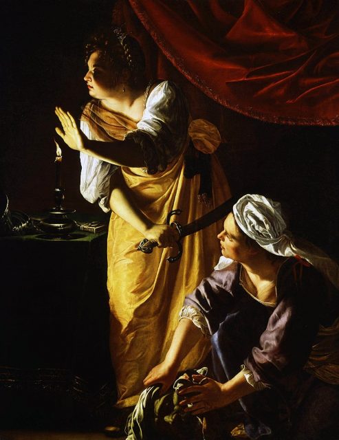 Judith and her Maidservant by Artemisia Gentileschi, 1625.