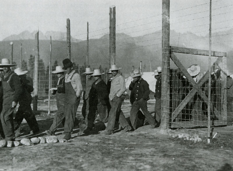 Castle Mountain internment camp, 1915.