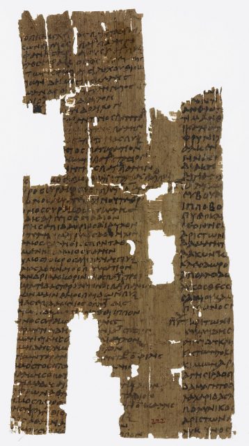 A papyrus list of Olympic victors, 3rd century A.D., British Library.