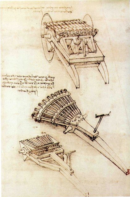 Weapon design by Leonardo Da Vinci