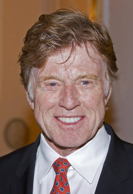 Robert Redford at an event at the US Embassy in London.