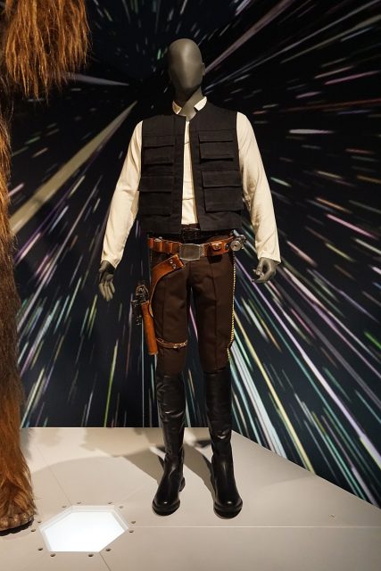 Han Solo’s costume and blaster from Episode VI. Photo by Michael Barera CC BY-SA 4.0
