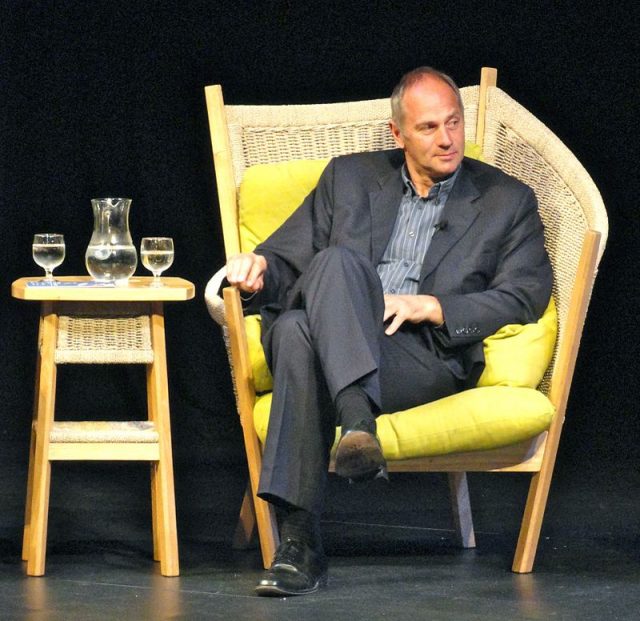 Sir Steve Redgrave, British Olympic athlete, on stage in Salisbury, England. Photo byPhil Guest – Flickr CC BY-SA 2.0