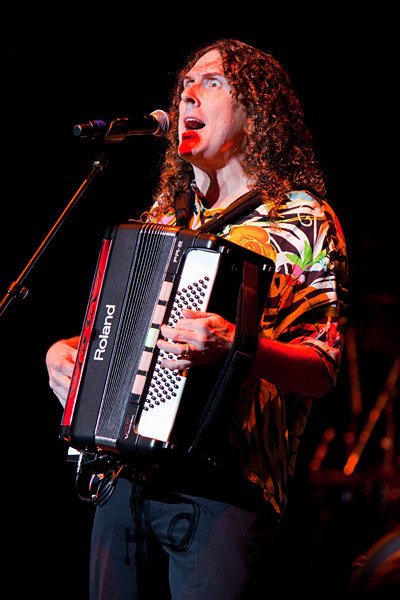 Weird Al Yankovic performing live in concert during his 2010 Tour. Photo by Kristine Slipson CC BY 3.0
