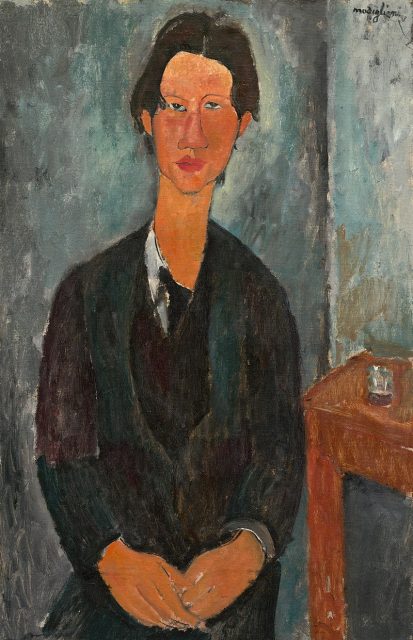 Portrait of Chaim Soutine by Amedeo Modigliani, 1917.