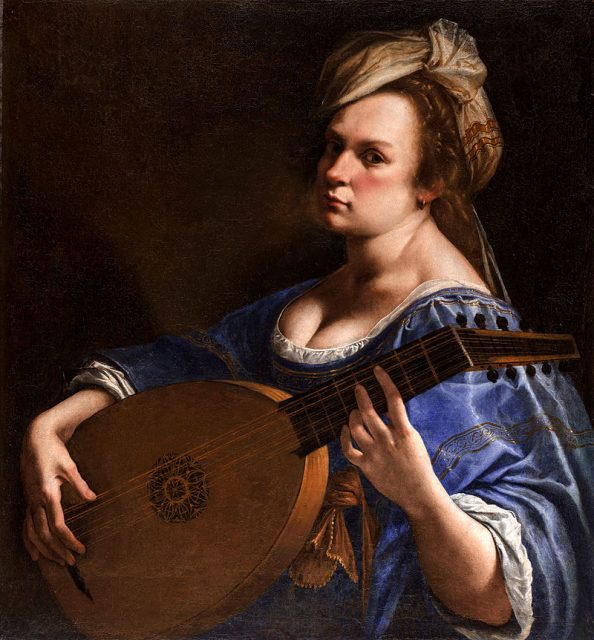 Self-Portrait as a Lute Player, 1615–17.