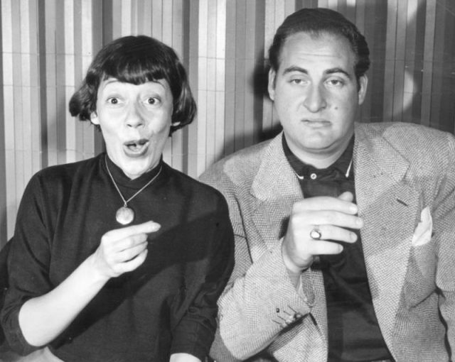 Promotional photo of Imogene Coca and Sid Caesar from Your Show of Shows, 1952.