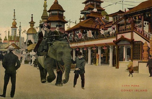 Luna Park, Coney Island, New York.