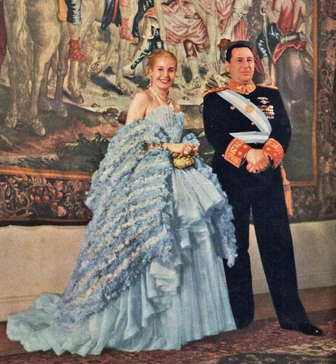 Evita and Juan Perón in 1947.