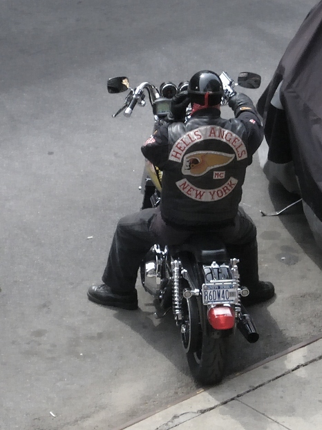 Member of the Hells Angels. Photo by SliceofNYC CC BY 2.0