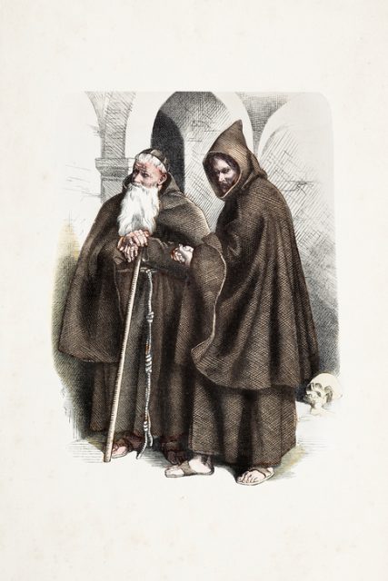 Illustration of Capuchin monks.