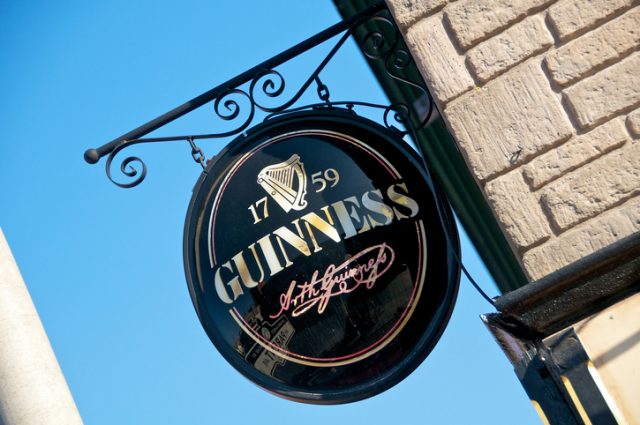 The classic Guinness sign.