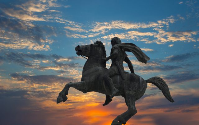 Sculpture of Alexander the Great.