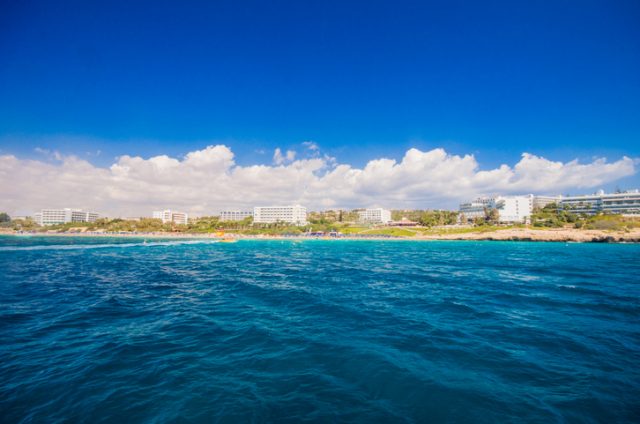 Coastline of Ayia Napa, Greek Cyprus.