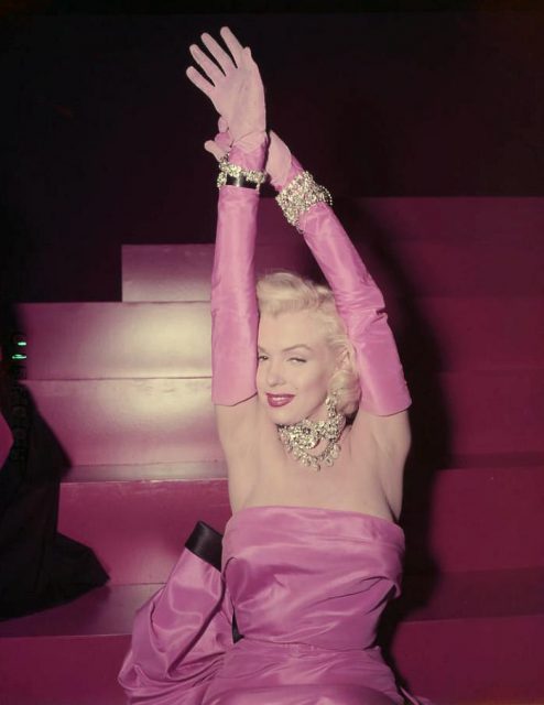 Monroe in a publicity shot for Gentlemen Prefer Blondes,