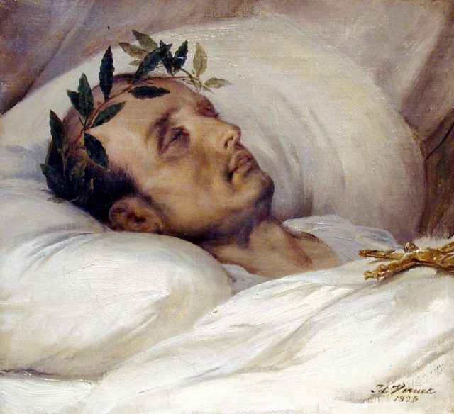 Napoleon on His Death Bed, by Horace Vernet, 1826.
