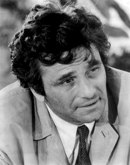 Publicity photo of Peter Falk as Colombo.