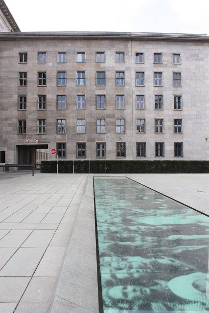 Former building of the Reichsluftfahrtministerium (Reich Air Ministry) which then was the site of the House of Ministries. This is the site of the most important memorial to the 1953 Uprising. Photo by Sarah Ewart CC BY-SA 3.0