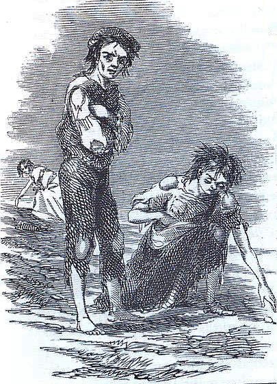 The Great Famine in Skibbereen, West Cork. From a series of illustrations by Cork artist James Mahony (1810-1879), commissioned by Illustrated London News, 1847.