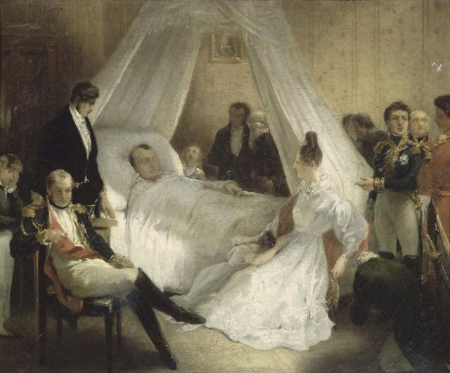 Mort de Napoléon Ier à Sainte-Hélène, le 5 mai 1821, by Charles de Steuben, c. 1828