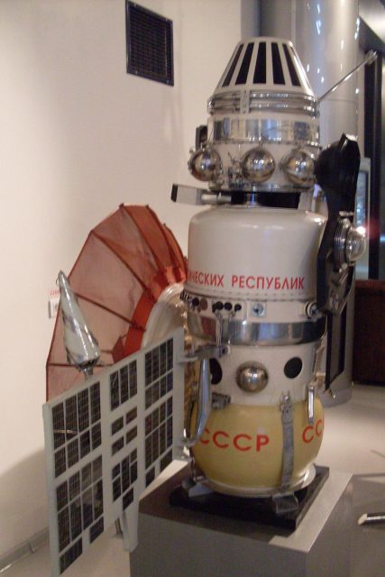 Mockup (1:3) of the spacecraft Venera 4 at Memorial Museum of Astronautics (Moscow).
