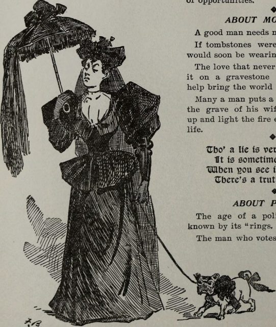 Illustration of woman in mourning.