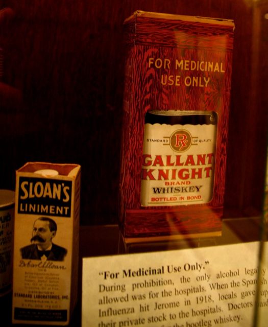Medicinal Whiskey, Jerome, Arizona Photo by ryan harvey CC BY SA 2.0