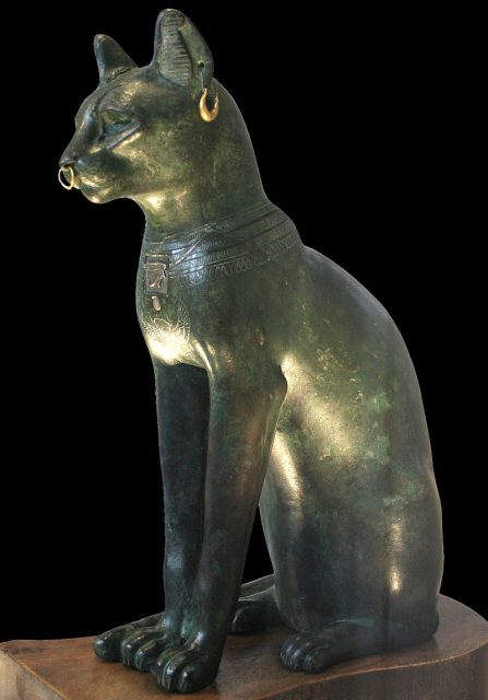 The Gayer-Anderson cat, believed to be a representation of Bastet. Photo by Einsamer Schütze CC BY-SA 3.0