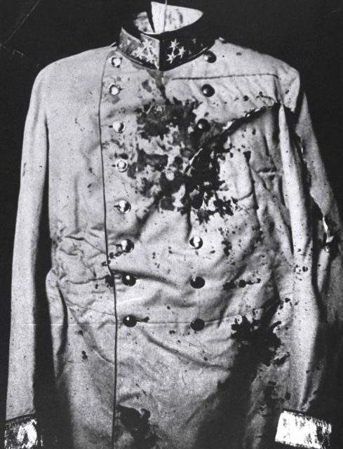 Franz Ferdinand’s blood-stained uniform.