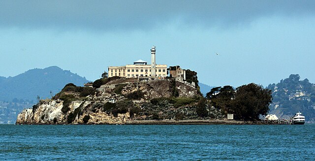 View of Alcatraz from across the water