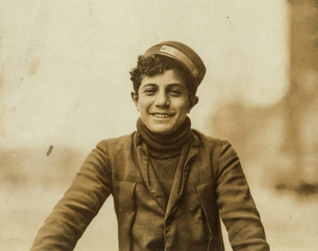 Messenger Boy for Dime Messenger Service, Washington, D.C., April 1912.
