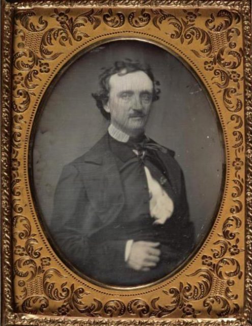 Portrait of Poe by William Abbot Pratt from September 1849, a month before his death.