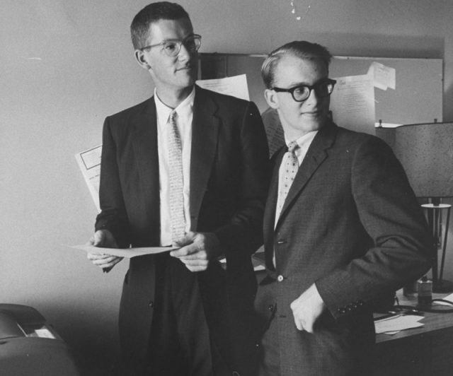 Rodman Rockefeller (L) and Michael Rockefeller (R) during the GOP convention. Photo by Robert W. Kelley/The LIFE Picture Collection/Getty Images